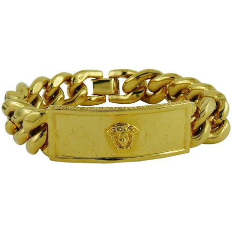 bracelet versace homme or|versace bracelet 18k gold.